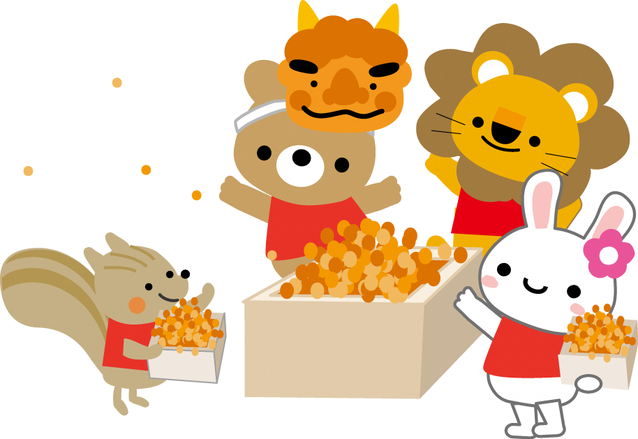 豆まきイラスト